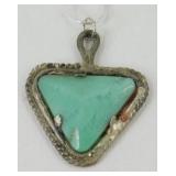 24' .925 Necklace with a Turquoise Pendant