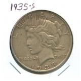 1935-S Peace Silver Dollar