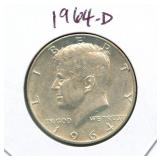 1964-D Kennedy Silver Half Dollar