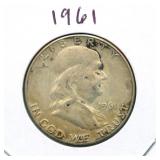 1961 Franklin Silver Half Dollar