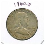 1960-D Franklin Silver Half Dollar