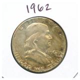 1962 Franklin Silver Half Dollar
