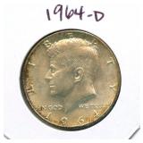 1964-D Kennedy Silver Half Dollar