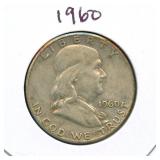1960 Franklin Silver Half Dollar
