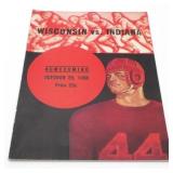 Rare! Wisconsin vs. Indiana October 29, 1938