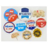 Vintage Political Pinback Buttons