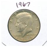1967 Kennedy Silver Half Dollar - 40% Silver