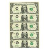 (5) U.S. $1 Federal Reserve 'Star Notes'