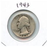 1943 Washington Silver Quarter