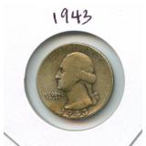 1943 Washington Silver Quarter