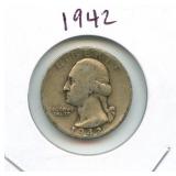 1942 Washington Silver Quarter