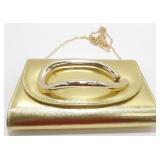 New Gold Tone Clutch