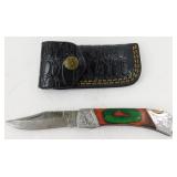 New Damascus Steel Folding Pocket Knife with