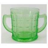 * Green Carnival Glass Sugar? - Excellent