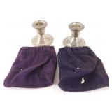 Weighted Sterling Candle Sticks