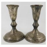 Weighted Sterling Candle Sticks