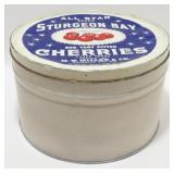 * Vintage Sturgeon Bay Cherries Tin - Very Good