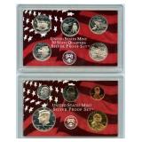 2002 U.S. Silver Proof Set - Half, (5) Quarters