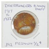 Rare Antique Doerflingers Candy Token