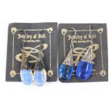 2 Pair of Sterling Silver Earrings