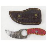 New Damascus Steel Texas Skinner Knife with