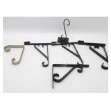 Group of 6 Shelf Brackets - Wrought Iron