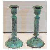 Vintage Metal Candlestick Holders