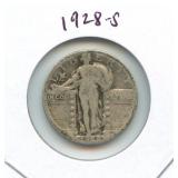 1928-S Standing Liberty Silver Quarter