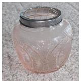 ** Offsite ** Pink Depression Glass Vase with