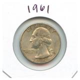 1961 Washington Silver Quarter