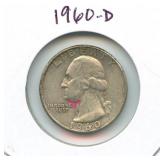 1960-D Washington Silver Quarter