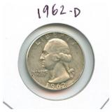 1962-D Washington Silver Quarter