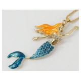 Betsey Johnson Mermaid Pendant Necklace