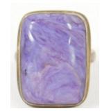 Charoite Sterling Silver Ring