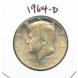 1964-D Kennedy Silver Half Dollar