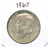 1965 Kennedy Silver Half Dollar - 40% Silver