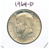 1964-D Kennedy Silver Half Dollar