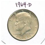 1964-D Kennedy Silver Half Dollar