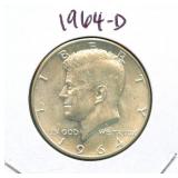 1964-D Kennedy Silver Half Dollar