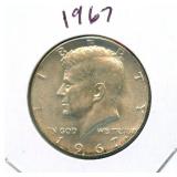 1967 Kennedy Silver Half Dollar - 40% Silver