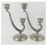 Vintage Revere Pewter Candle Sticks (2)
