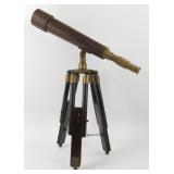 * Vintage Nautical Telescope - Brass with Wooden