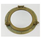 * Vintage Brass Porthole Mirror