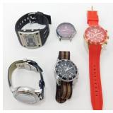 Lot of 5 Watches, All Appear to be Running and in