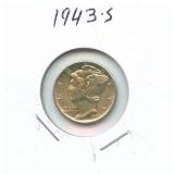 1943-S Mercury Silver Dime