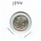 1944 Mercury Silver Dime