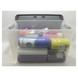 * Nice 64 Qt. Clear Tote Filled with 24 New