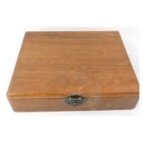 Beautiful Wooden Poker Chip Box - Needs Chips
