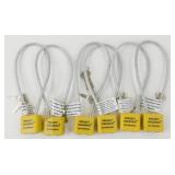 6 Padlocks with Keys