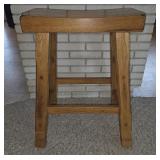 ** Offsite ** Heavy Solid Wood Bar Stool - 24'